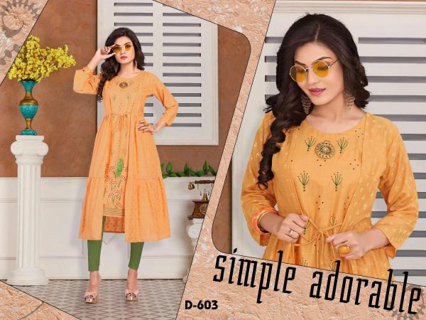 Tamaana Fancy Rayon Long Kurti 